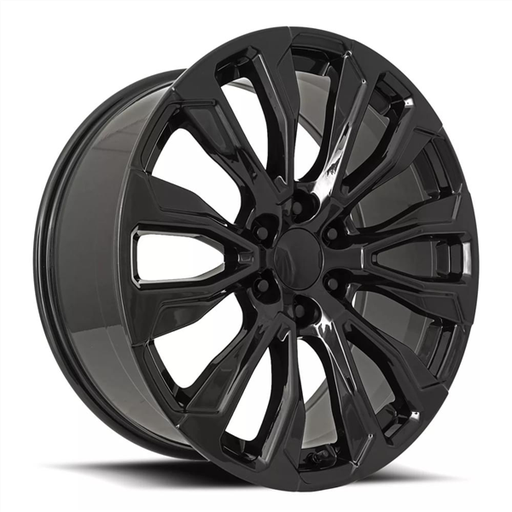 [299090655+28GB] CADILLAC REPLICA-299 GLOSS BLACK 22X9.0 6X139.7/6X5.5 +28 +78.1 **ESCALADE DENALI**