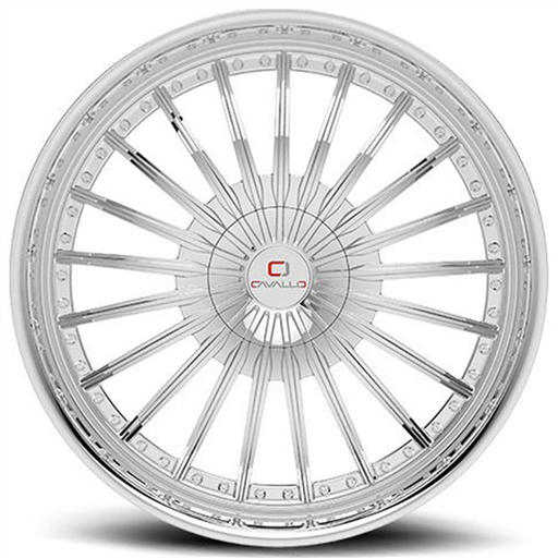 [CLV-32228551101143+38NC] CAVALLO CLV-32 NANO CHROME 22X8.5 5X110/5X114.3 +38 74.1 *NC*