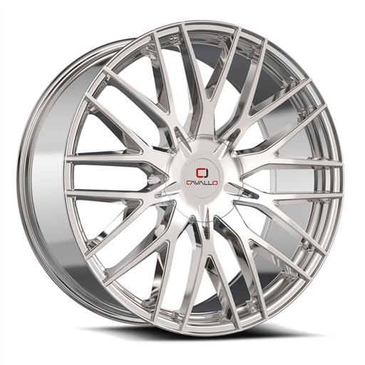 [CLV-45208551121143+35NC] CAVALLO CLV-45 NANO CHROME 20X8.5 5X112/5X114.3 +35 +74.1 *NC*