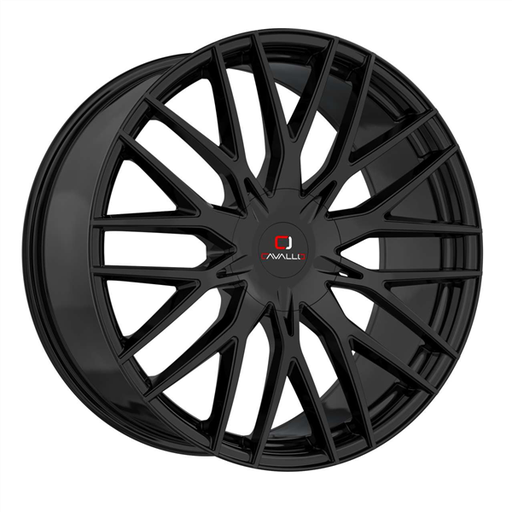 [CLV-45249061351397+25GB] CAVALLO CLV45 GLOSS BLACK 24X9.0 6X135/6X139.7 +25 +87.1 *NC*