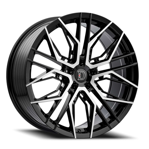 [D05880545+38BM] DEFY-WHEELS D05 GLOSS BLACK MACHINE 18X8.0 5X4.5 +38 +73.1