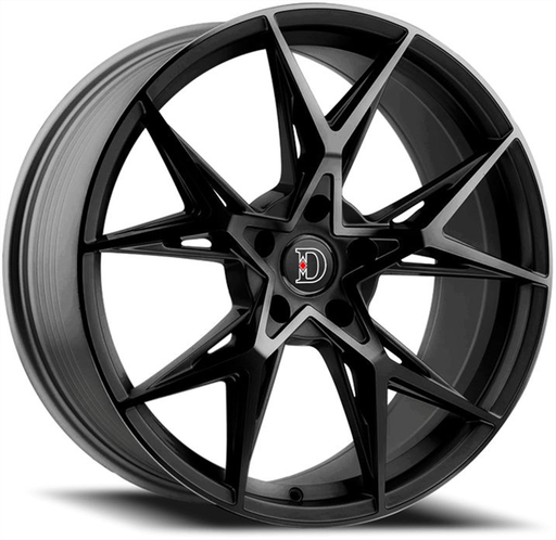 [D11775545+38GB] DEFY-WHEELS D11 GLOSS BLACK 17X7.5 5X4.5 +38 +73.1