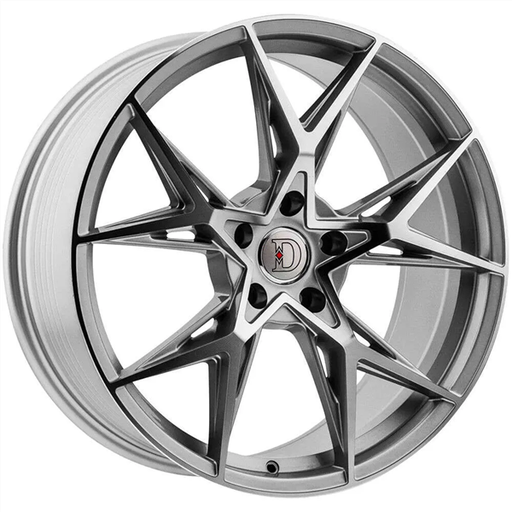 [D11880545+38SM] DEFY-WHEELS D11 SILVER MACHINE 18X8 5X4.5 +38 +73.1