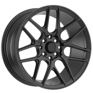 [D17775012+38SB] DEFY-WHEELS D17 SATIN BLACK 17X7.5 5X108/5X114.3 +38 +74.1
