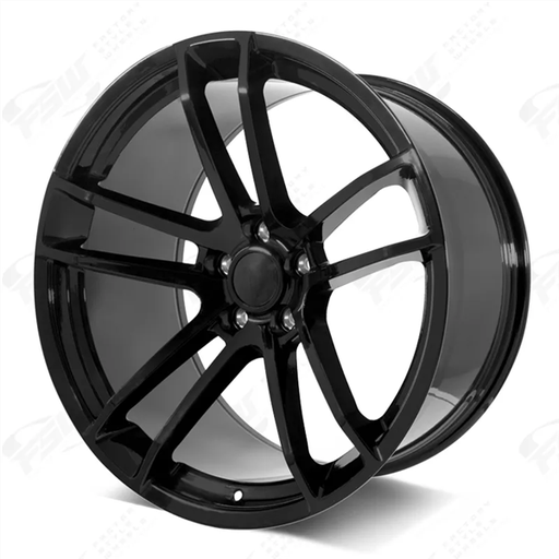 [252011541+22B] DODGE REPLICA-25 GLOSS BLACK 20X11 5X115 +22 +71.6 **SRT WIDEBODY 2**
