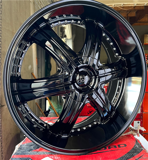 [DC28-22936GB] DOLCE-DC28 GLOSS BLACK 22X9.5 6X135/6X5.5 +30 +87.1