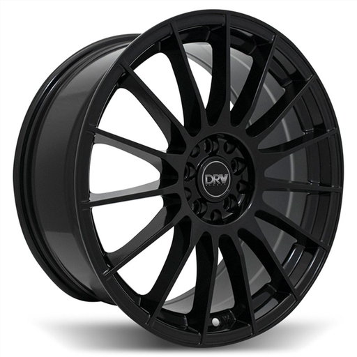 [D15-17708H4073BLK] DRW-D15 GLOSS BLACK 17X7.0 4X100/4X4.5 +40 +73.1