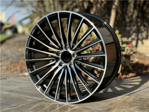 [MB23BMF1925+38] MB-23 BLACK MACHINED FACE 19X9.5 5X112 +38 +66.6 (M105) *AW*