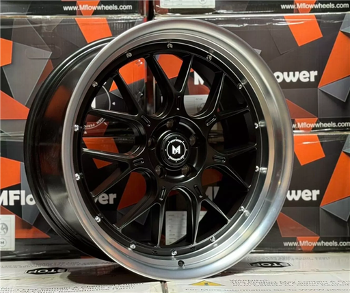 [MFL21995511238MBML] MFLOW MFL2 MATTE BLACK MACHINED LIP 19X9.5 5X112 +38 +66.6