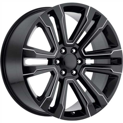 [G10-24105031GBM] O.E. REVOLUTION-G10 GLOSS BLACK & MILLED 24X10 6X5.5 +31 +78.1 *NC*