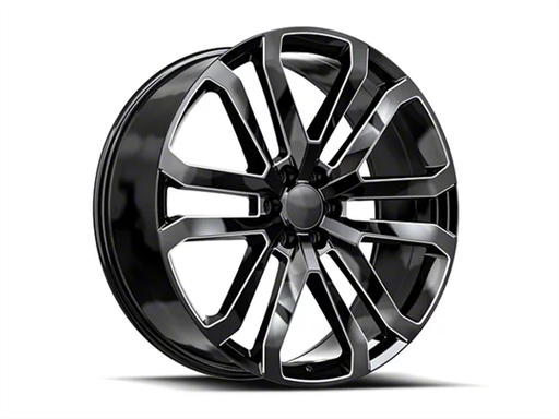 [D37-24105031GBM] OE REVOLUTION D-37 GLOSS BLACK & MILLED 6X139.7 +31 78.1 *NC*