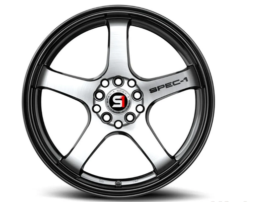 [SPT-3119952342BM] SPEC-1 SPT-31 19X9.5 GLOSS BLACK & MACHINE 5X100/5X4.5 +42 73.1 *NC*