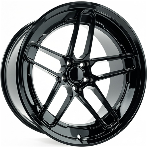[SR8GB2029+15] SR-8 GLOSS BLACK 20X9.5 5X115 +15 CB 71.5 *AW*