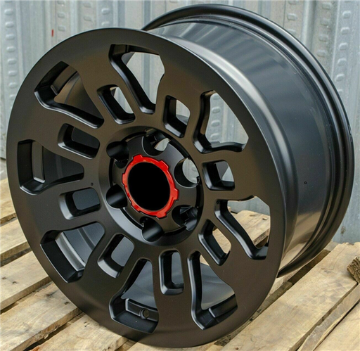 [TR2MB1752+5] TR-2 MATTE BLACK 17X8.0 6X5.5 +5 +106.1 *AW*