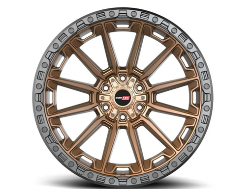 [601209570MZBR] VORTEK VRT-601 SPARTAN MATTE BRONZE WITH BLACK BEAD RING 20X9 6X135/6X139.7 +0 106.1 *NC*
