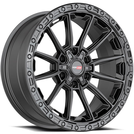 [6011795712MB] VORTEX OFFROAD VRT601 MATTE BLACK 17X9.0 6X135/6X139.7 +12 +106.1 *NC*