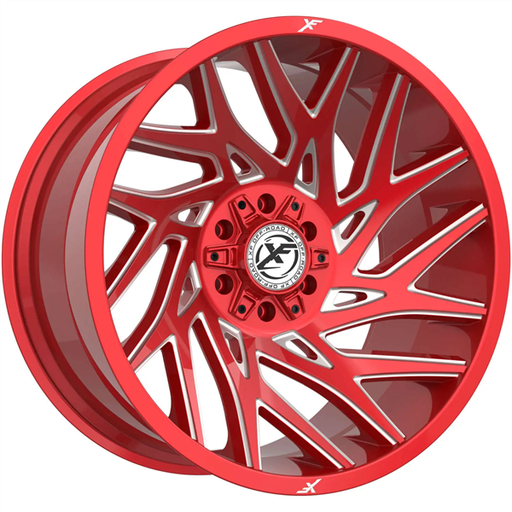 [XF-229201061351397-24ARM] XF OFF-ROAD XF-229 ANODIZED RED & MILLED 20X10 6X135/6X5.5 -24 CB 106.4 *NC*