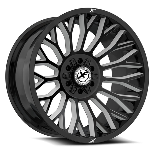 [XF-237201081651170-24GBM] XF OFF-ROAD XF-237 GLOSS BLACK & MILLED 20X10 8X165.1/8X170 -24 +125.2 *NC*