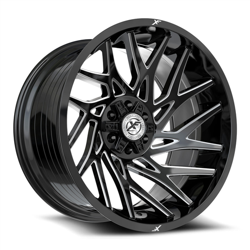 [XF-229201051271397-12GBM] XF OFFROAD XF-229 GLOSS BLACK & MILLED 5X127/5X139.7 -12 78.1 *NC*