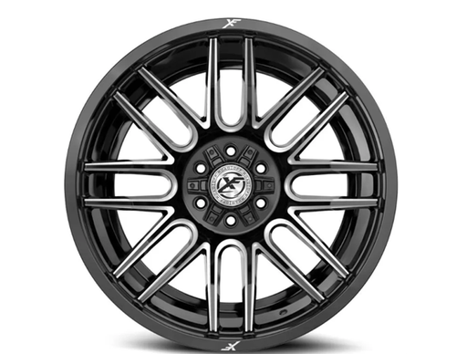 [XF-23218904312GBM] XF OFFROAD XF-232 GLOSS BLACK & MILLED 18X9 5X127/5X139.7 +12 78.1 *NC*