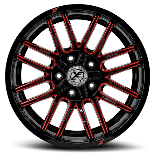 [XF-2321790430GBRM] XF OFFROAD XF-232 GLOSS BLACK & RED MILLED 17X9 5X127/5X139.7 +0 78.1 *NC*
