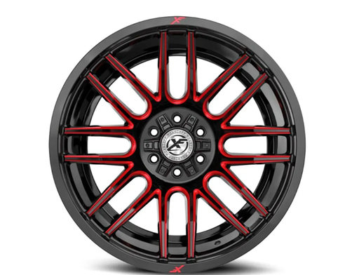 [XF-2321790570GBRM] XF OFFROAD XF-232 GLOSS BLACK & RED MILLED 17X9 6X135/6X139.7 +0 106.4 *NC*