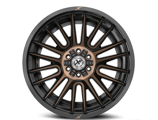[XF-2341890570SBMZDT] XF OFFROAD XF-234 SATIN BLACK & BRONZE MACHINED DOUBLE DARK TINT 18X9 6X135/6X139.7 +0 106.4 *NC*
