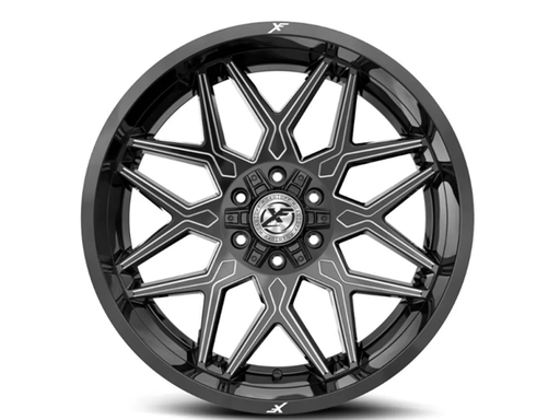 [XF-2381790430GBM] XF OFFROAD XF-238 GLOSS BLACK & MILLED 17X9 5X127/5X139.7 +0 78.1 *NC*