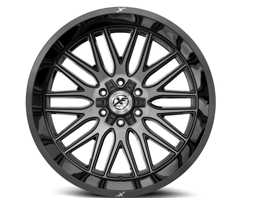 [XF-2401790430GBUDT] XF OFFROAD XF-240 GLOSS BLACK & BRUSHED DOUBLE DARK TINT 17X9 5X127/5X139.7 +0 78.1 *NC*