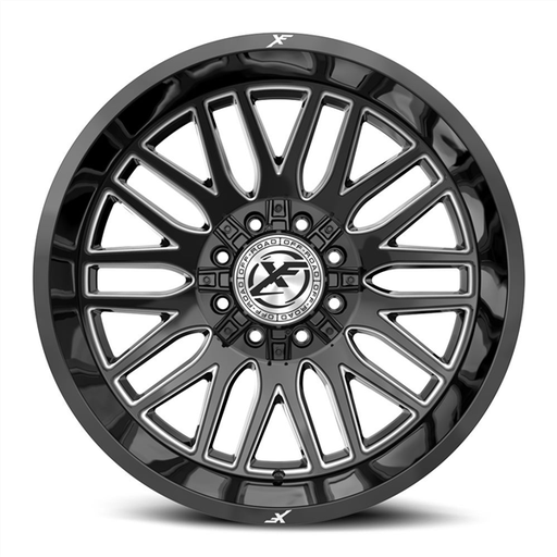 [XF-2401790430GBM] XF OFFROAD XF-240 GLOSS BLACK & MILLED 17X9 5X127/5X139.7 +0 78.1 *NC*