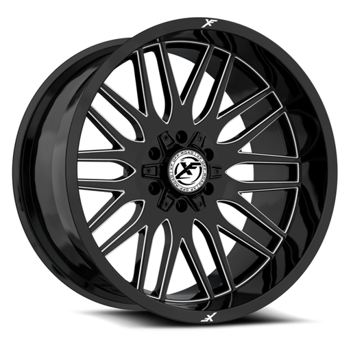 [XF-240221081651180-18GBM] XF OFFROAD XF-240 GLOSS BLACK & MILLED 22X10 8X165.1/8X180 -18 125.2 *NC*