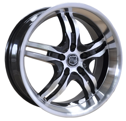 [K139-187500+35MB] K9 K139 18X7.5+35 4X100 C.B 73.1 MACHINE BLACK