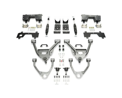 [IHC-GM1418CK-57CC] 2014-2018 GM1500 (ALUMINUM/STAMPED) 5/7 LOWERING KIT EXTENDED/CREW CAB W/ BOLT ON C-NOTCH