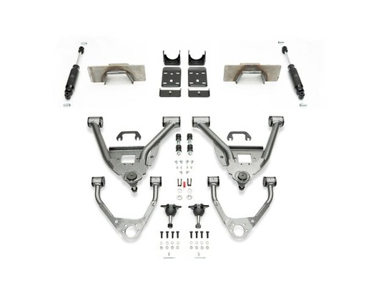 [IHC-GM1418CK-57CCW] 2014-2018 GM1500 (ALUMINUM/STAMPED) 5/7 LOWERING KIT EXTENDED/CREW CAB W/ WELD ON C-NOTCH