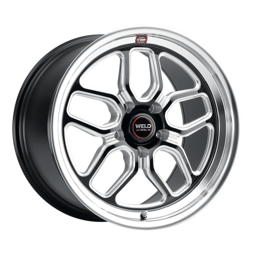 [S15280067P45] 18x10 Laguna Drag 5x114.3 ET45 BS7.27 Gloss BLK MIL DIA 78.1