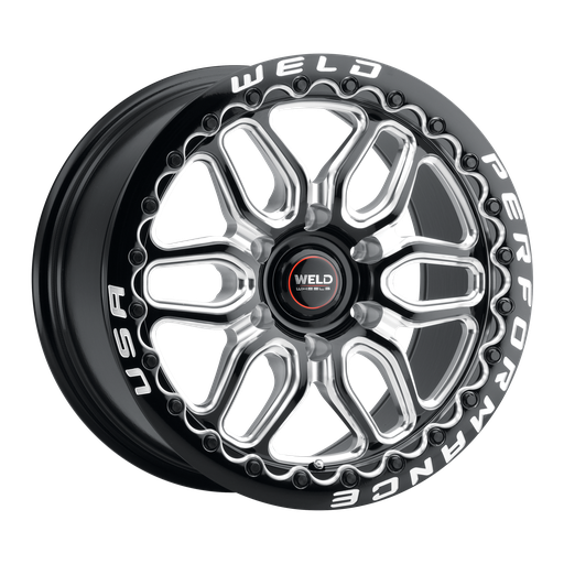 [S90370089P42] 17x10 Laguna 6 Bead Lock 6x135 ET42 BS7.25 Gloss BLK MIL DIA 87.1