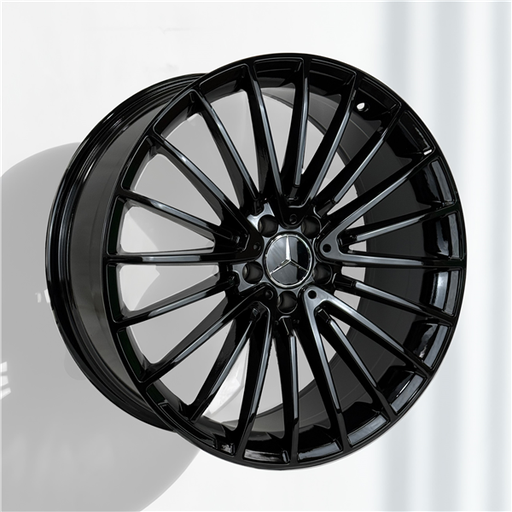 [AO2017Y188005+36AGB] MERCEDES BENZ REPLICA AO2017Y 18X8+36 5X112 C.B 66.6 ALL GLOSS BLACK