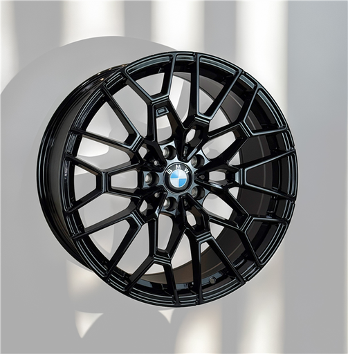 [AO2473H198508+30AGB] BMW REPLICA  AO2473H 19X8.5+30 5X120 C.B 72.56 ALL GLOSS BLACK