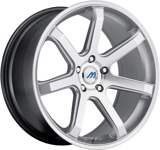 [M7-1985II35CHM] 2 CRAVE MACH M7 19X8.5+35 5X112 C.B 66.56 HYPERSILVER-MF-HS