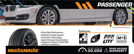 [I-0069265] 225/50R17 COSMO MUCHOMACHO 98W XL 300-A-A + ROAD HAZARD