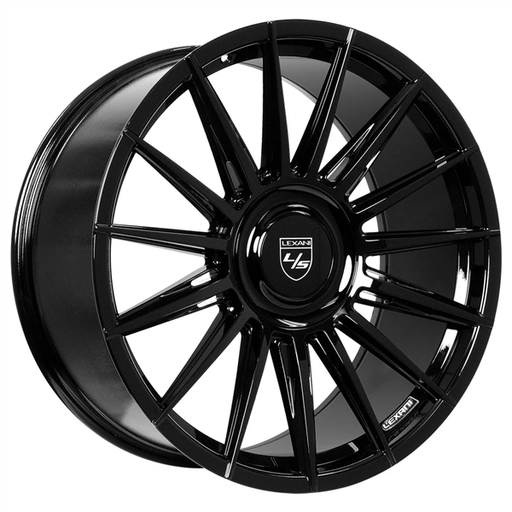 [708-2290-70-15FB] LEXANI LOTUS XL 22X9.0 6X135/139.7 +15 C.B 87.1 FULL GLOSS BLACK