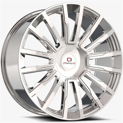 [CLV-47228551143120+38NC] CAVALLO CLV-47 CHROME 22X8.5 5X114.3/5X120 +38 +74.1 *NC*
