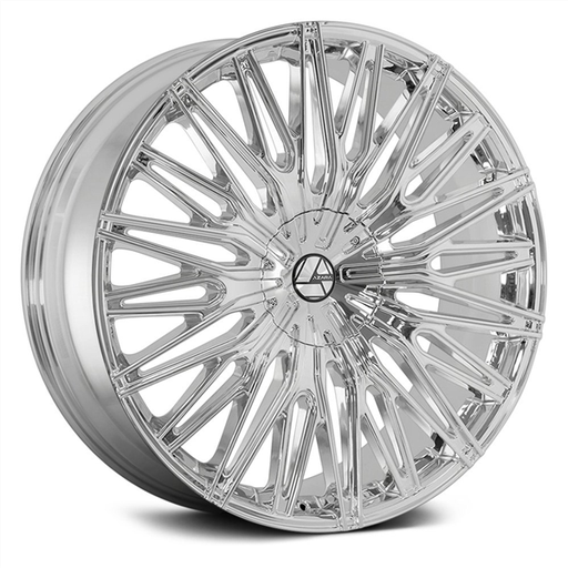[AZA-522228551121143+38NC] AZARA AZA-522 NANO CHROME 22X8.5 5X112/5X4.5 +38 +74.1 *NC*