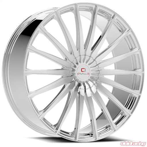 [CLV-34208551143120+35BM] CAVALLO-CLV34 CHROME 20X8.5 5X114.3/5X120+35 +74.1 *NC*