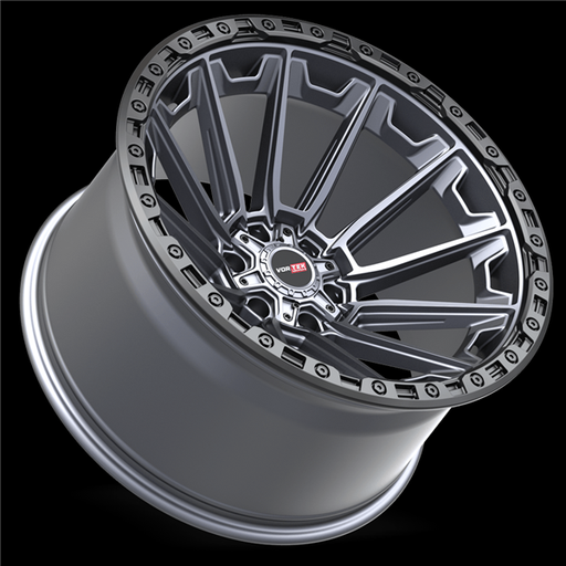 [6012095718MTBR] VORTEX VRT-601 MATTE TITANIUM WITH BLACK BEAD RING 20X9.0 6X135/6X5.5 +18 +106.1 *NC*