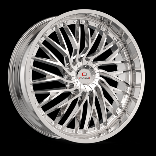 [CLV-432295BLANK+15NC] CAVALLO CLV-43 NANO CHROME 22X9.5 BLANK +15 +78.1 *NC*