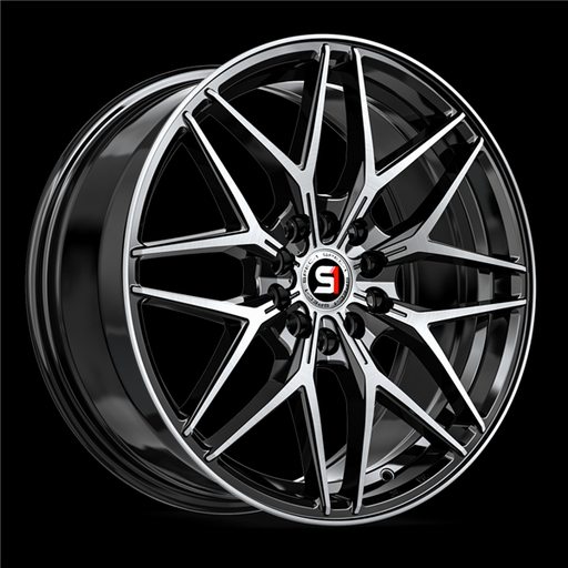 [SP-601883838BM] SPEC-1 RACING SP-60 GLOSS BLACK & MACHINED 18X8.0 5X4.5/5X4.75 +38 +73.1 *NC*