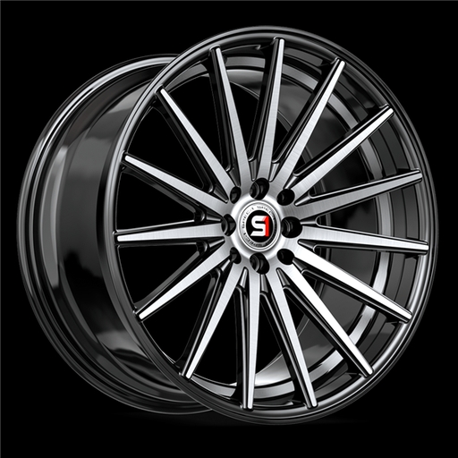 [SP-691883838BMU] SPEC-1 RACING SP-69 GLOSS BLACK MACHINED & UNDERCUT 18X8.0 5X4.5/5X4.75 +38 +73.1 *NC*
