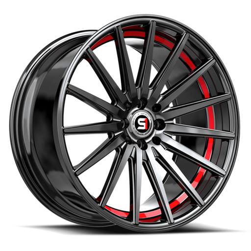 [SP-6917753542GBRU] SPEC-1 SP-69 17X7.5 5X110/5X4.5 +42 73.1 GLOSS BLACK & RED UNDERCUT *NC*