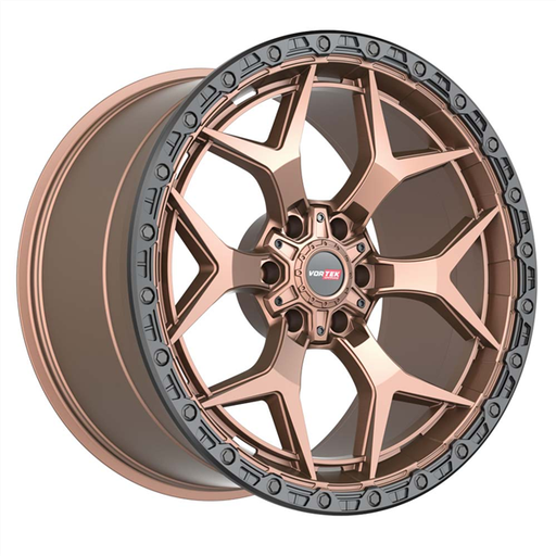 [603179570MZBR] VORTEK VRT-603 MATTE BRONZE WITH BLACK BEAD RING 17X9.0 6X135/6X5.5 +0 +106.1 *NC*